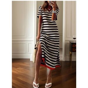 Dokotoo maxi striped dress